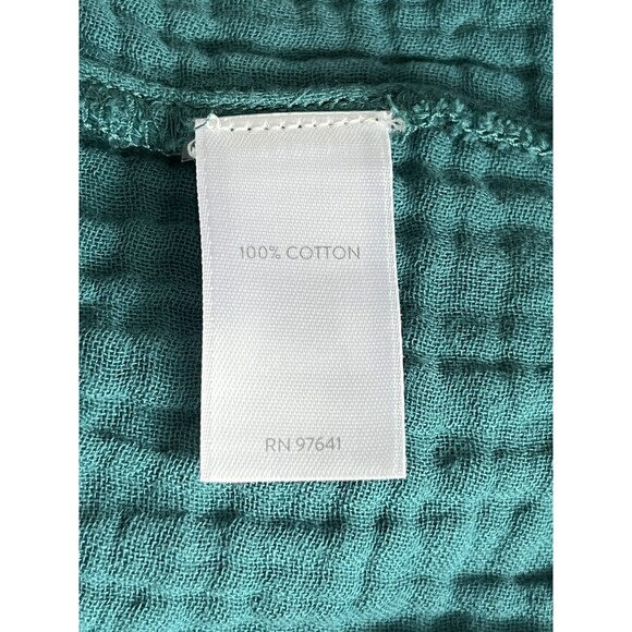 J. Jill Teal Button-Front Midi Dress - Picture 7 of 11